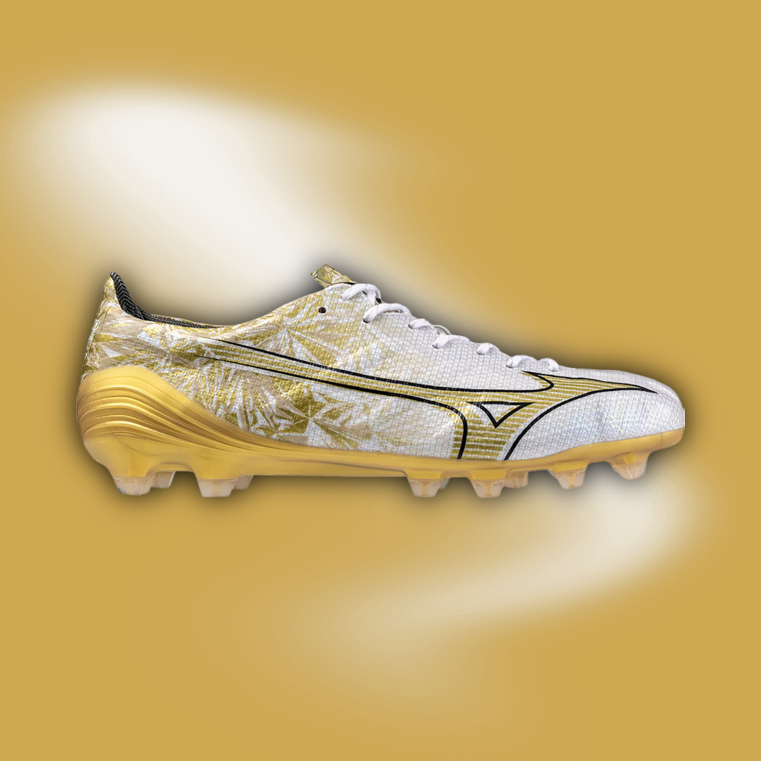 Mizuno Alpha MIJ FG - White/Gold