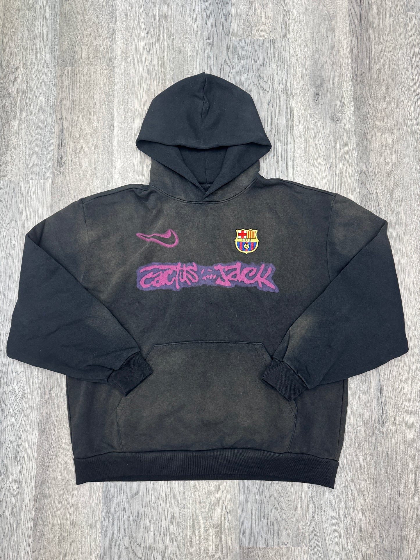 Nike FC Barcelona x Cactus Jack Spray Logo Hoodie ‘Blue’