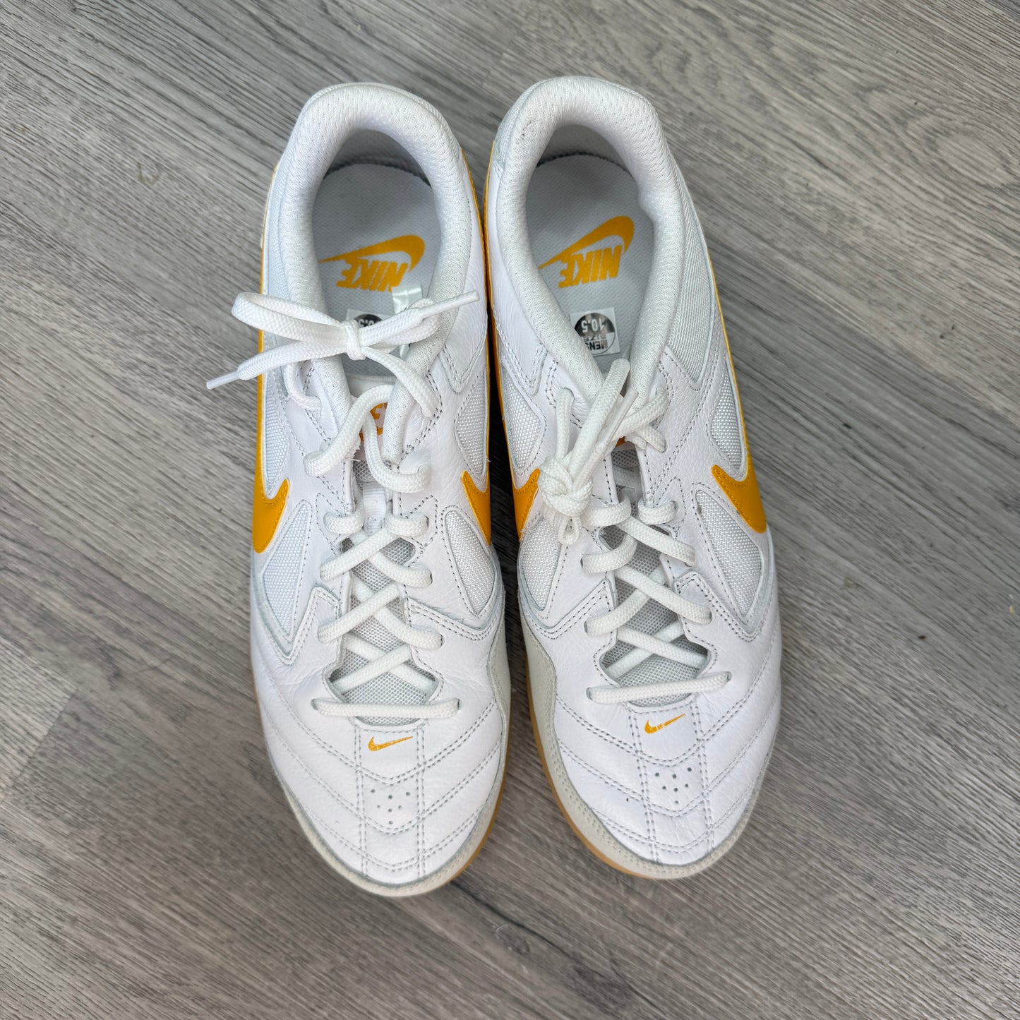 Nike Gato White/University gold/Gum yellow