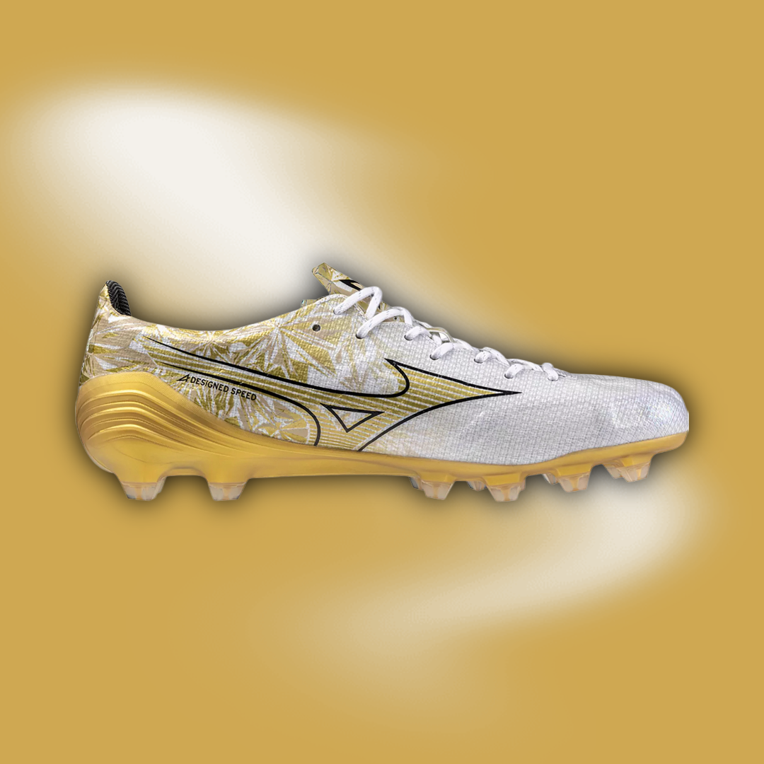 Mizuno Alpha MIJ FG - White/Gold