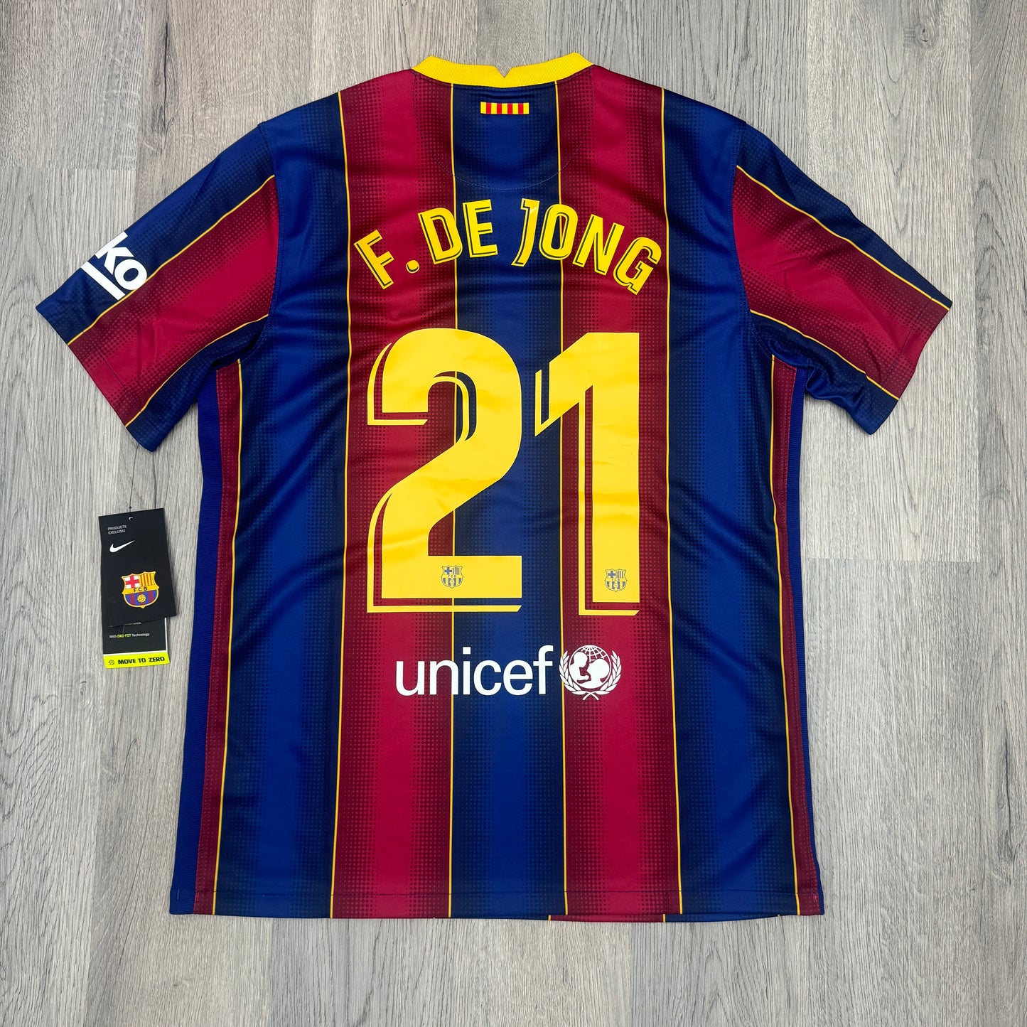 Nike Frenkie de Jong FC Barcelona 20/21 Home Jersey