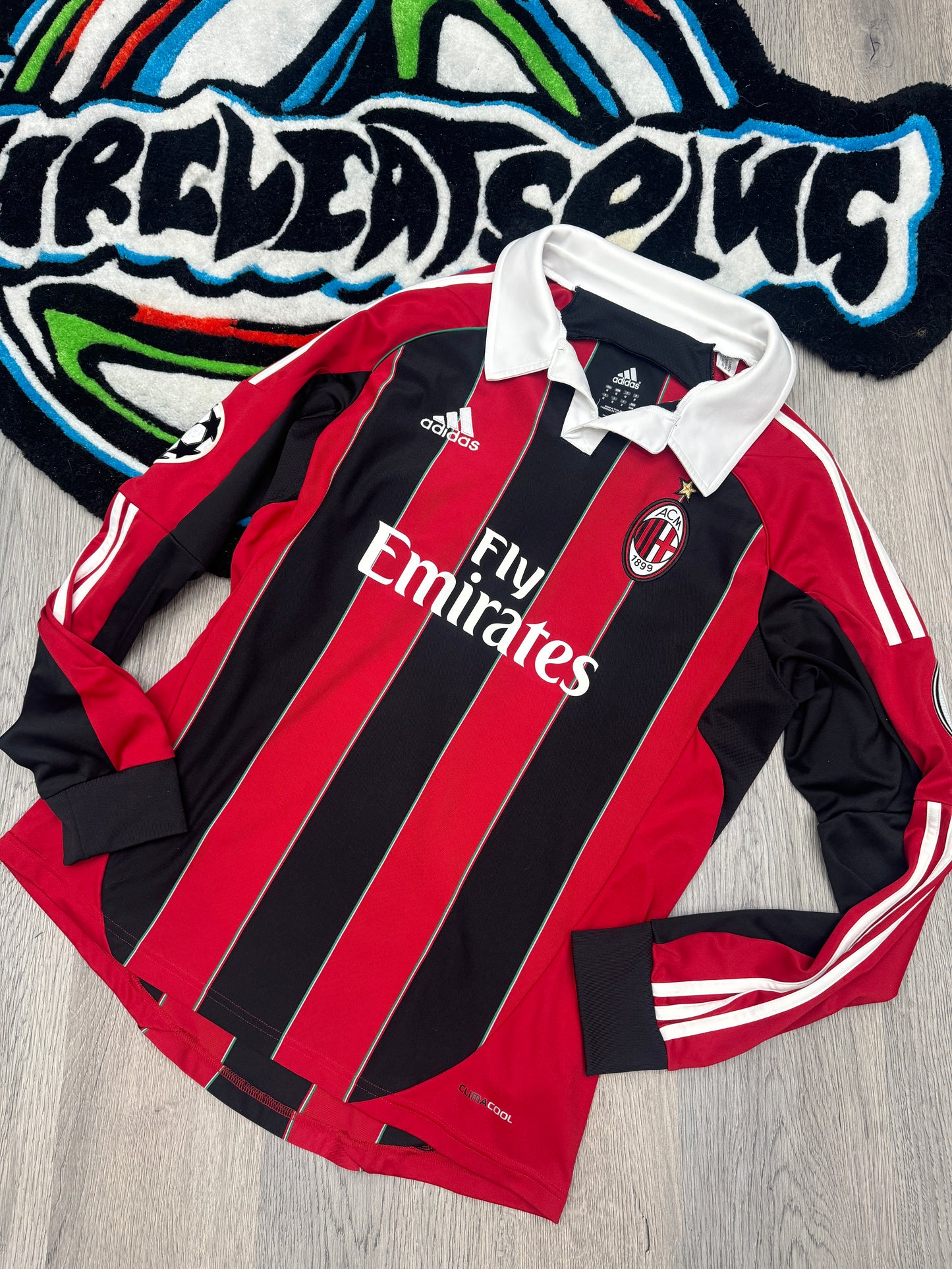 Adidas El Shaarawy AC Milan 2012 UCL Home Jersey