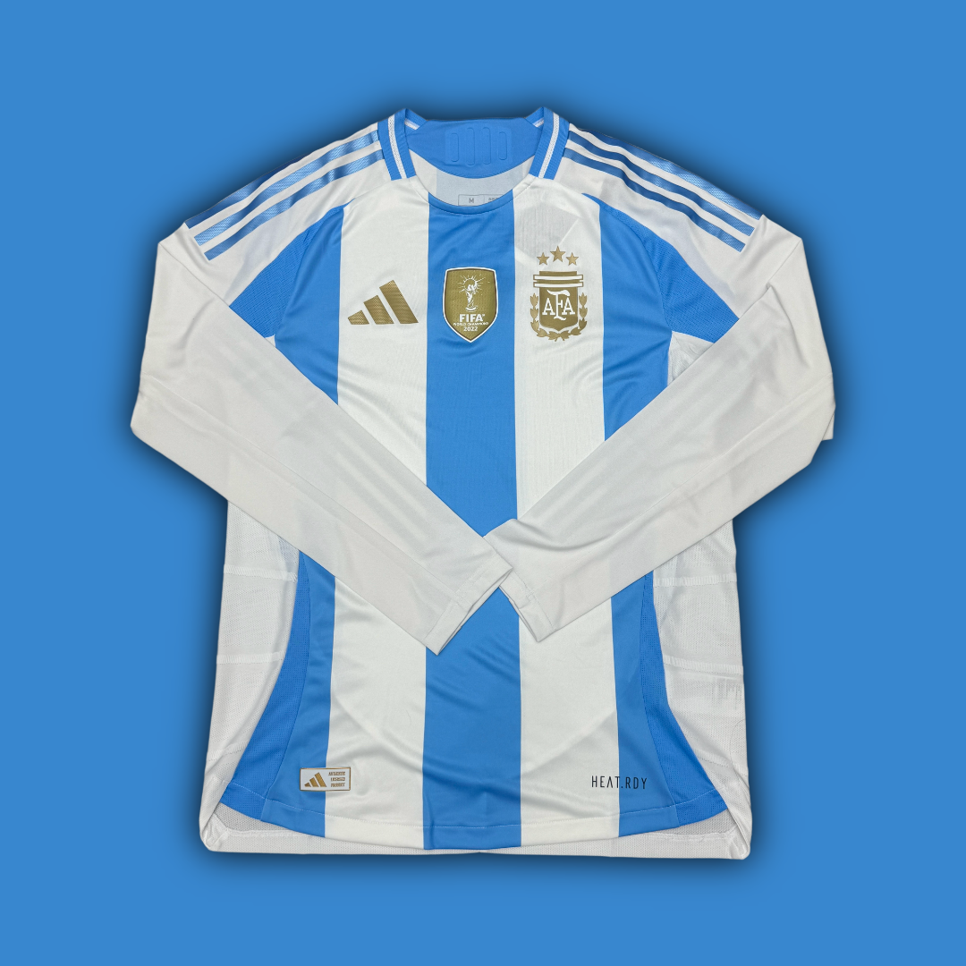 Adidas Argentina 2024 Authentic Long sleeve Home Jersey