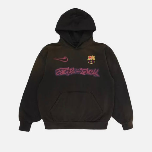 Nike FC Barcelona x Cactus Jack Spray Logo Hoodie ‘Blue’