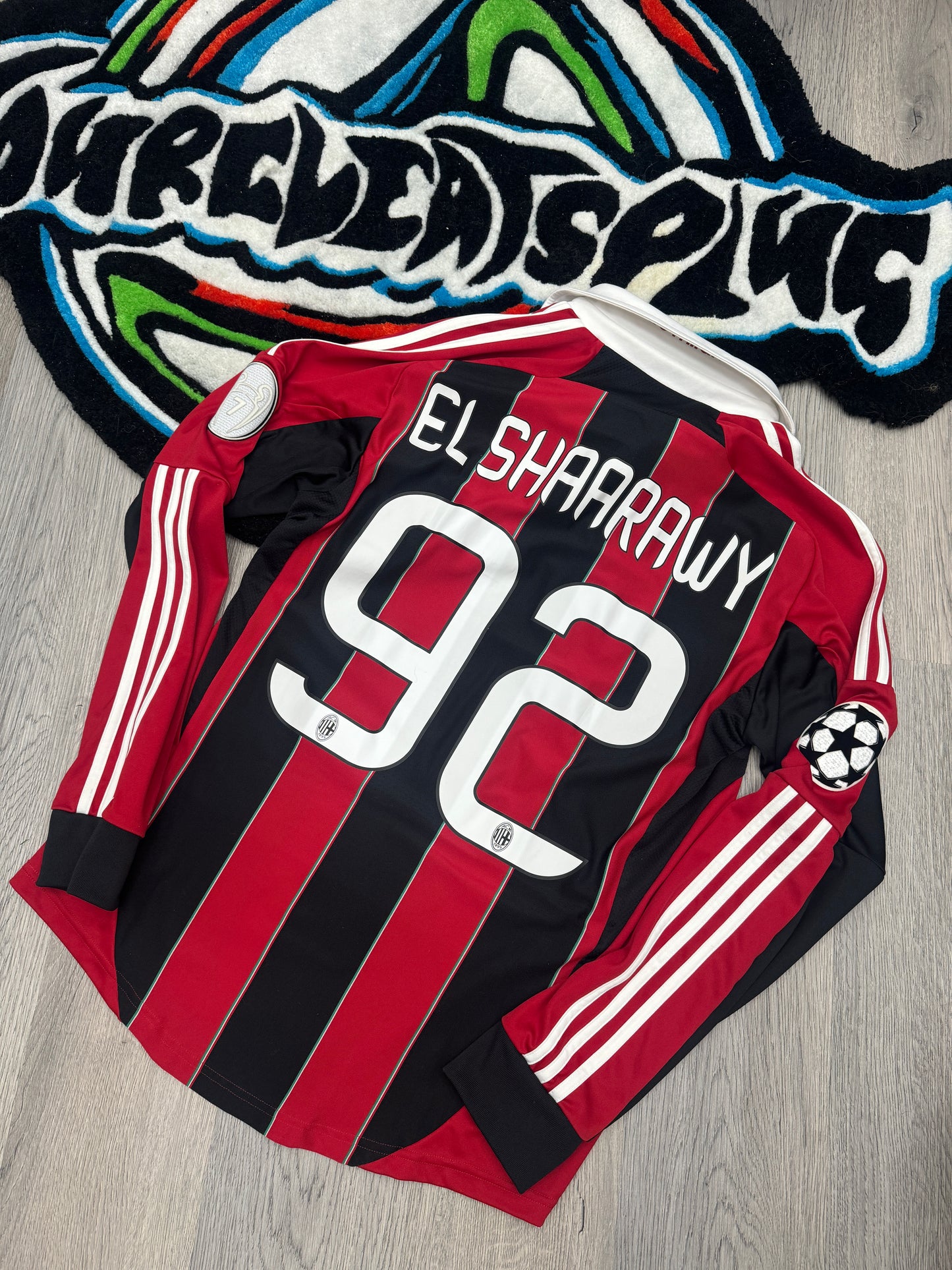 Adidas El Shaarawy AC Milan 2012 UCL Home Jersey